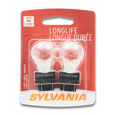 #ad Sylvania Long Life 2 Pack 3057LL Light Bulb Back Up Brake Cornering Turn jh $6.47