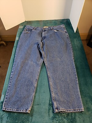 #ad LL Bean Jeans Mens Blue Sz 40x28 Pants Straight Work Casual Comfort Natural Fit $14.97
