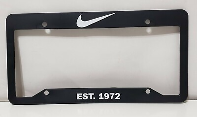 #ad NIKE COLLECTOR PROMO LICENSE PLATE FRAME EST. 1972 SWOOSH $24.99