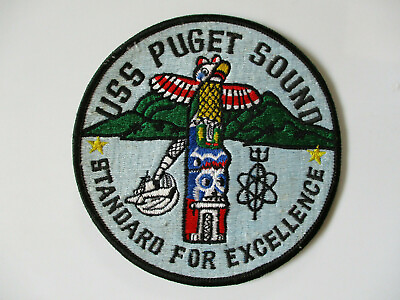 #ad 1975 era US Navy USS Puget Sound Ship Patch $25.00