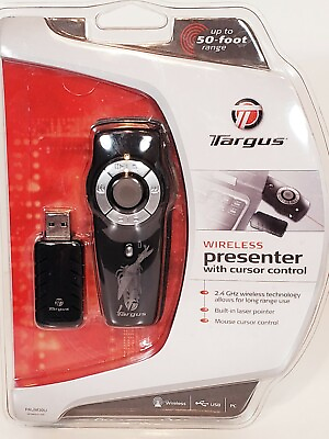 Targus Wireless Presenter With Cursor Control Built In Laser Pointer $17.00