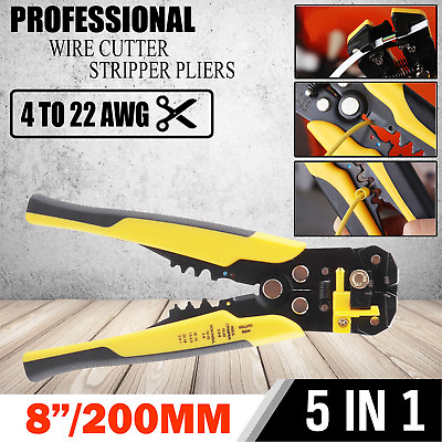 #ad Adjustment Automatic Wire Striper Cutter Stripper Crimper Pliers Electric Tool $13.99