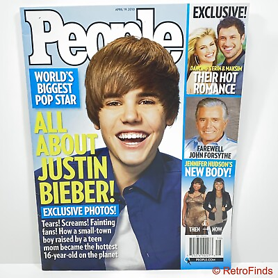 #ad JUSTIN BIEBER People Magazine April 19 2010 Jennifer Hudson#x27;s New Body $12.95