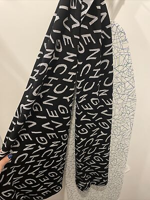 #ad Black And White Reversible Givenchy Scarf 100% Authentic. Brand New. $250.00