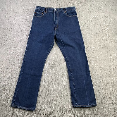 #ad Levis Jeans Mens 36x32 Fits 35x32 Blue 517 Western Bootcut Cowboy Workwear $29.88