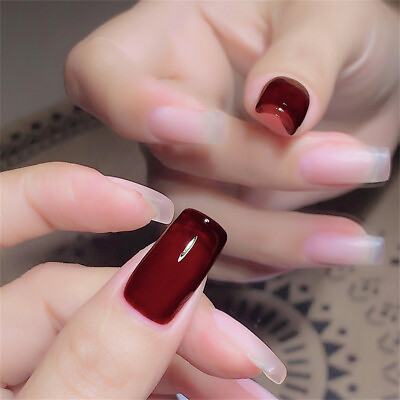 #ad Stylish Cherry Red UV Gel Nail Polish Soak Off LED Gel Vanrnish Manicure 8ml $3.99