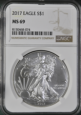 #ad 2017 American Silver Eagle NGC MS69 SE $44.99