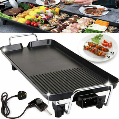 #ad Costway Electric Teppanyaki Table Top Grill Griddle Barbecue BBQ Nonstick Camp $47.99