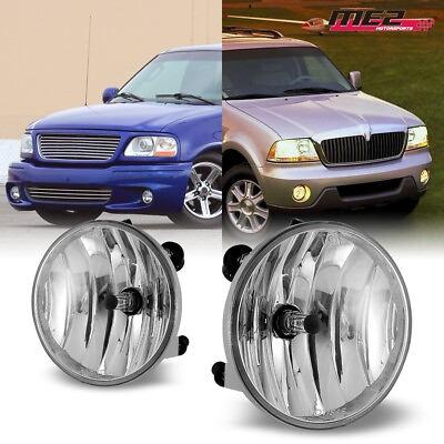 #ad Clear Lens Pair For F 150 2001 04 Bumper Driving Fog lights Lamps Replacement $27.99