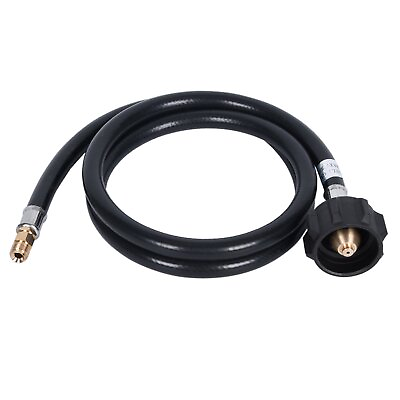 #ad 4 FT RV Propane Hose Propane Pigtail Connector Hose QCC1 Connector Acme x 1 ... $22.49