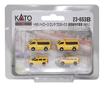 #ad KATO N Gauge Toyota Hiace Long Pro Box Road Maintenance Working vehicle 4 units $43.06