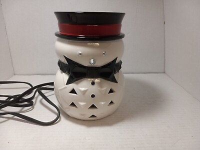 #ad Yankee Candle Scenterpiece Tart Warmer Wax Jack Frost Snowman Electric Melt Cup $25.99