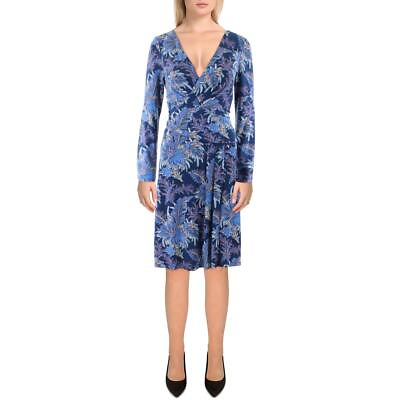 #ad Lauren Ralph Lauren Womens Long Sleeve Knee Floral Wear to Work Dress BHFO 2293 $19.99