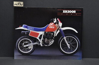 #ad Vintage NOS 1987 Honda XR200 R Motorcycle Dealer Sales Spec Brochure $10.99