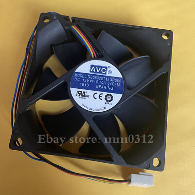#ad AVC DS08025T12UP084 DC12V 0.70A 8025 80*25mm cpu cooling fan 4pin $10.00
