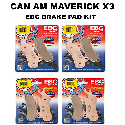#ad CAN AM MAVERICK X3 All Models EBC BRAKE PADS R SERIES FRONT amp; REAR 4 SETS $139.99