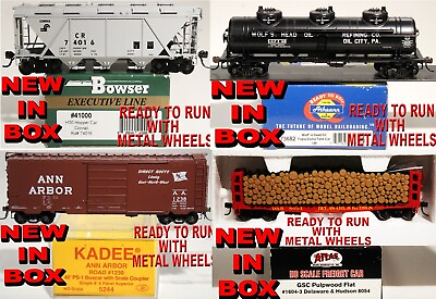 #ad HO RTR ATLAS WALTHERS ATHEARN BOWSER EXEC. KD PK2 AND MORE NEW IN BOX $48.99