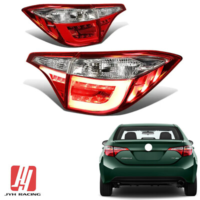 #ad For 2014 2016 Toyota Corolla Full LED Projector Taillights Taillamps Red Set 4pc $299.99
