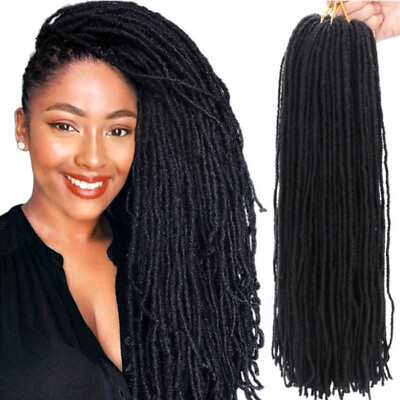 #ad 18quot; Soft Thin Faux Locs Double Ended Dreadlocks Synthetic Braids Hair Extensions $11.69