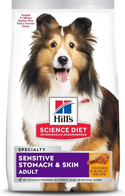 Hills Science Diet Dry Dog Food Adult Sensitive Stomach Skin Chicken Recipe 30lb $78.99
