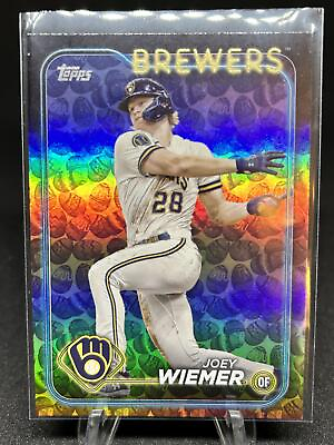 #ad Joey Wiemer Easter Eggs Holiday Foil Topps Series 1 #9 SP Milwaukee Brewers $5.50