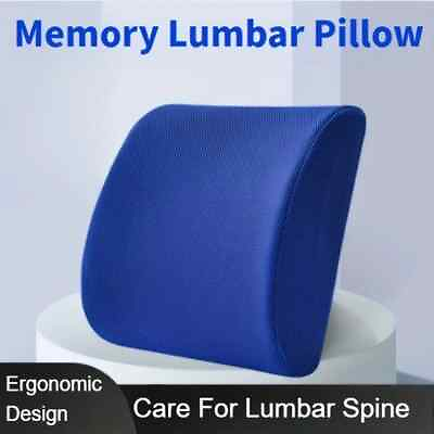 #ad Memory Foam Lumbar Support Pillow Back Pain Relief Orthopedic Cushion For Chair $24.09