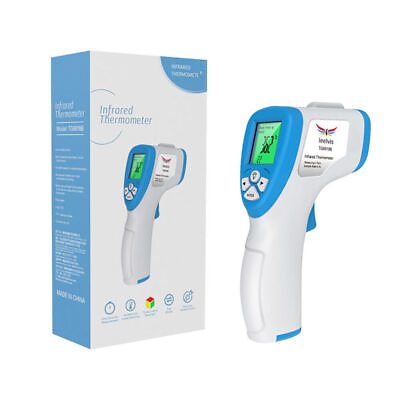#ad Leelvis Infrared Thermometer Non Contact TG8818B Digital Thermometer White NE $15.99
