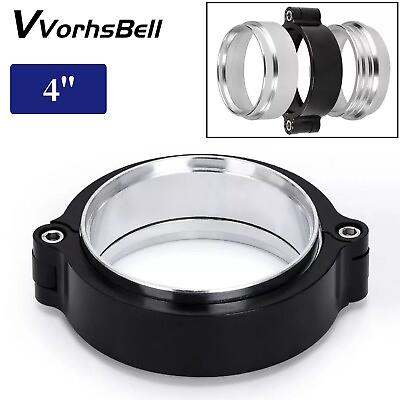 #ad 4#x27;#x27; 102mm Aluminum HD Clamp Intake V band Flange for Exhaust Intercooler Pipe $21.27