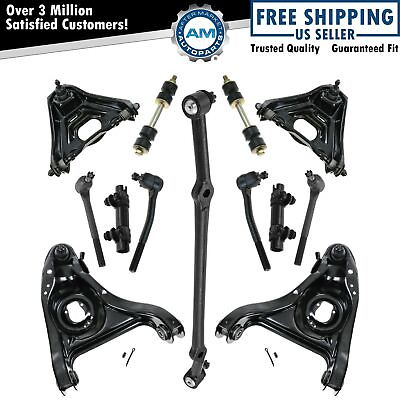 #ad Front Control Arm Ball Joint Sway Bar Link Tie Rod Steering Suspension Kit 13pc $387.69