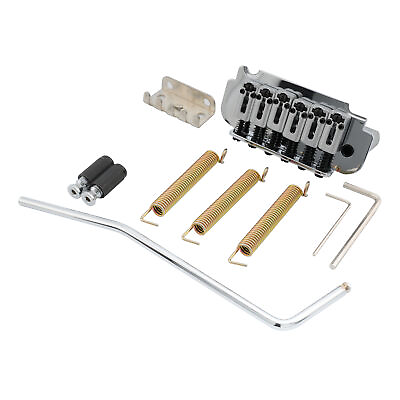 #ad Musiclily Pro Chrome 54mm Roller Saddles 2 Point Tremolo Bridge For Strat Guitar $27.07