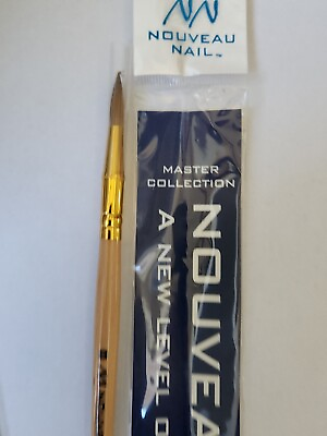 New Acrylic Nouveau Nail PNI 100% Kolinsky Sable Brush Oval size 8 Medium #8 $14.99