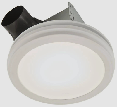 #ad Broan Nutone White 80 CFM Ceiling Bathroom Exhaust Ventilation Fan Round LED $79.87